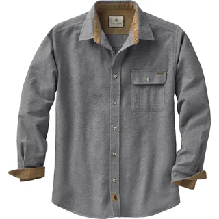 Legendary Whitetails Herren Buck Camp Flanellhemd, Charcoal Heather, 5XL