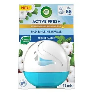 RB Deutschland GmbH Airwick Raumduft Active Fresh, 75 ml, mit Docht, Bad und kleine Räume, Frische Wäsche