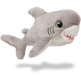 Aurora, 61208, Sparkle Tales, Finn Hai, 18cm, Plüschtier, grau/weiß