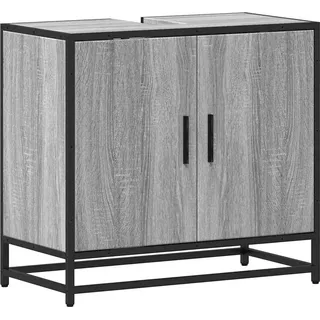 VidaXL 849267, Grau, Eiche, Metall, Holz, 60 kg, 650 mm, 330 mm, 600 mm - Grau