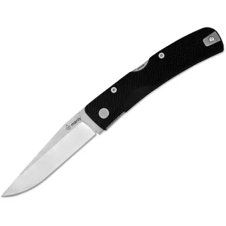 Manly 01ML020 Peak D2 Black Two Hand Opening Messer, Schwarz, One Size