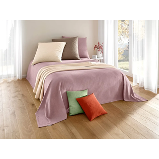 Tagesdecke PEREIRA DA CHUNA Gr. 2, lila (mauve), B:180cm L:250cm, 100% Baumwolle, Tagesdecken, Tagesdecke