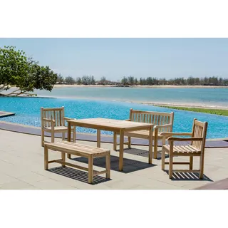 Möbilia Gartenbank 120 x 92 x 63 cm Braun