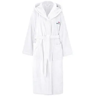 KangaROOS Unisex-Bademantel »Cassidy, für Damen & Herren, Standardlänge & Überlänge« 1 Stk. mit Taschen, Männer und Frauen, Baumwolle, Reise, Hotel, Sauna, S-3XL, weiß