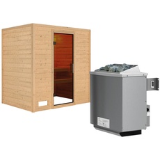 Bild von Sauna Sonja Fronteinstieg, Ofen 9 kW integr. Strg«, beige