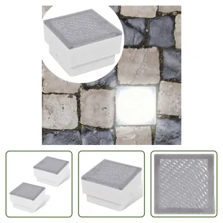 2 x LED Boden-Einbauleuchte 100 x 100 x 68 mm - Weiß