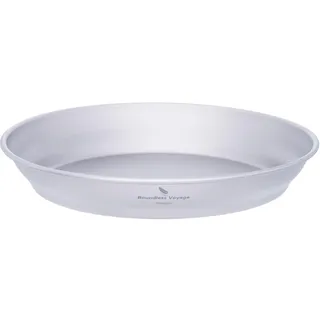 iBasingo Titan Teller 16,4cm Leichter und Robuster Teller Langlebig Geschirr für Outdoor, Camping, Wandern, Kochen und Nachhaltigen Haushalt, Picknick, Gastronomie, Spülmaschinenfest Ti1108T