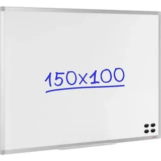 Viking Standard Whiteboard Wandmontiert Magnetisch Lackierter Stahl 150 x 100 cm