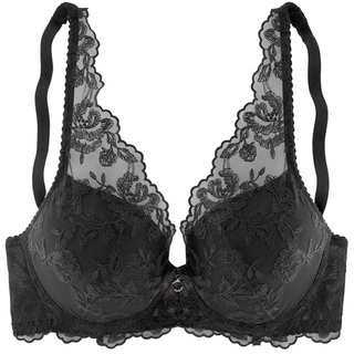 LASCANA Push-up-BH Damen schwarz Gr.70D