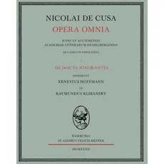 Nicolai de Cusa Opera omnia / De docta ignorantia