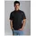 TRIGEMA Herren T-Shirt Stehkragen Einfarbig Gr X-Large schwarz schwarz 008