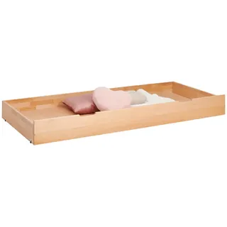 Linea Natura Bettschubkasten , Buchefarben , Holz, Holzwerkstoff , Buche , massiv , 90x17.5x195 cm , Schlafzimmer, Betten, Bettgestelle- Einzelteile, Bettkästen