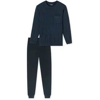 SCHIESSER Schlafanzug Comfort Essentials Blau 50