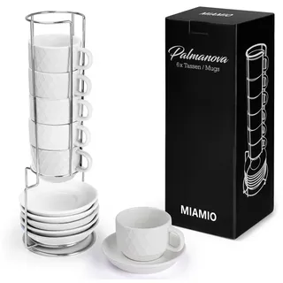 MiaMio Espressotasse 0,075 l Weiß 6 St.