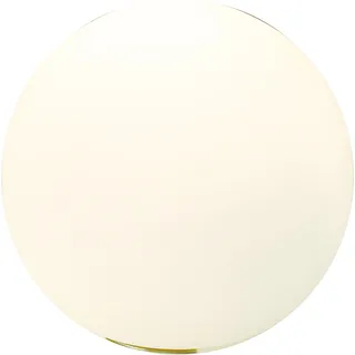 Glas Kugel Tisch Leuchte Weiß | Nacht Lampe Nachttischlampe Nachttischleuchte Tischlampe Tischleuchte - Weiß