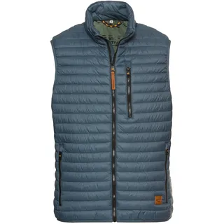 camel active Herren Steppweste | Outdoor Weste mit Stehkragen & Reißverschlusstaschen Tintenblau, menswear-50