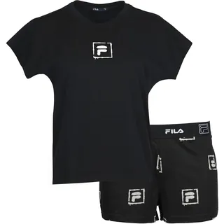 Fila »WOMAN JERSEY PYJAMAS« 2 tlg. mit auffälligem Logodruck, Rundhalsausschnitt,