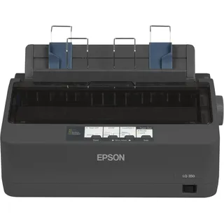 Epson LQ-350 Dot Matrix Printer, 347 Zeichen pro Sekunde, 360 x 180 DPI, 260 Zeichen pro Sekunde, 86 Zeichen pro Sekunde, 10 Zeichen pro Zoll, 4 Kopien - Schwarz, Grau