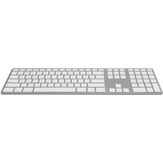 Bild von Bluetooth Aluminium Tastatur DE silber (FK418BTSQ-DE)