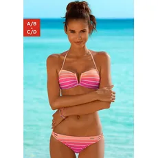 Bild Bandeau-Bikini, mit Farbverlauf, pink