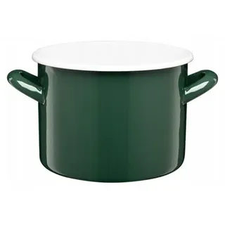 Galicja Gordon Emaille-Topf 18 cm 3,4 L Flaschengrün