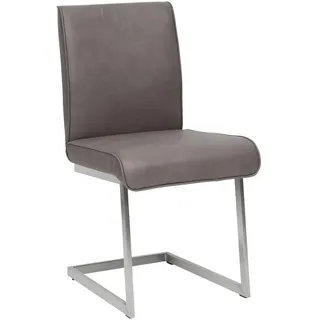 Dieter Knoll Schwingstuhl , Braun, Edelstahlfarben , Metall, Textil, Holzwerkstoff , Kufe , 48x91x60 cm , Emas , Lederauswahl, Stoffauswahl, Typenauswahl, Gestellauswahl , Esszimmer, Stühle, Schwingstühle