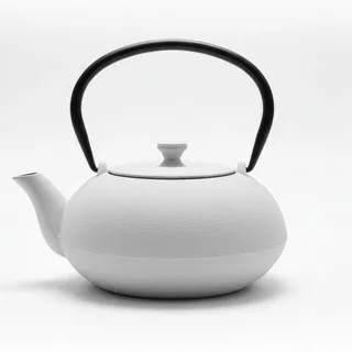 Aromelio Teekanne Gusseisen Nomi 800 ml , Weiß , Metall , Geschirr, Kannen & Karaffen, Teekannen