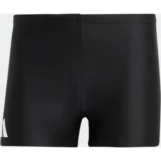 Adidas Solid Boxer-Badehose Black / White XS/S