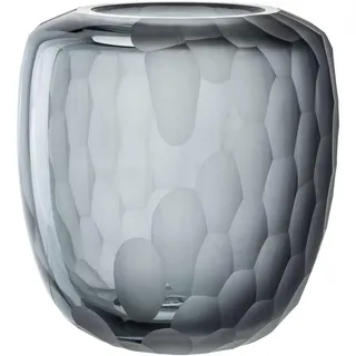 Leonardo Vase , Grau , Glas , 16.50x17.50x16.50 cm , handgemacht , Dekoration, Vasen, Glasvasen