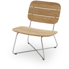 Skagerak - Lilium Lounge Chair - Lounge Stuhl aus  Edelstahl und Teak