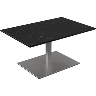 Vierhaus, 1426-MMN-EST, HPL/MDF/Metall, höhenverstellbar + rollbar, 90 x 60 x 47-65 cm, Marmara Nero/Silber