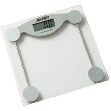 Mesko, Personenwaage, MS 8137 personal scale Rectangle Transparent, White Electronic personal scale (150 kg)