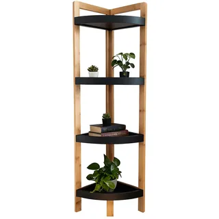 Relaxdays Eckregal 105,5 x 23 x 23 cm Natur