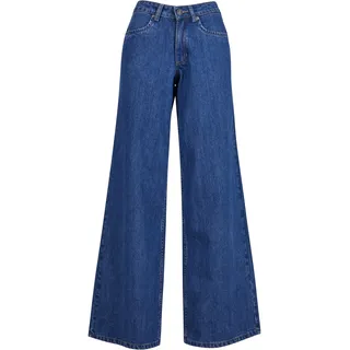 URBAN CLASSICS Damen TB6112-Ladies Waist Wide Denim in blau Größe 30