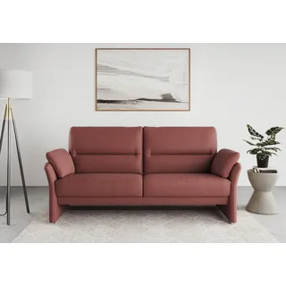 DOMO collection Couch Mikrofaser 3-Sitzer Beere