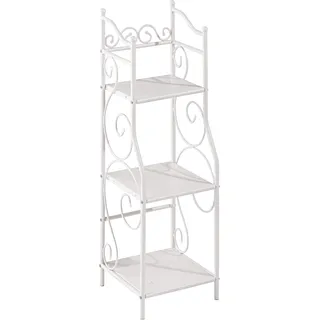 Ablageregal HEINE HOME, weiß, B:30cm H:95cm T:30cm, Metall, Regale, Ablageregal