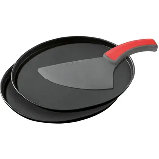 Zenker Pizzaset 3-teilig Pizzableche & Schneidheber rund Ø 29 cm antihaft