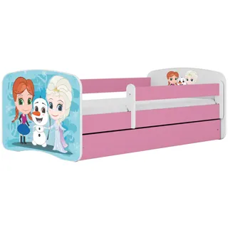 Raumhirsch Furniture Kinderbett mit Schublade Winterschwestern und Matratze 160/80 , Rosa , Holzwerkstoff , Rechteckig , 80x160 cm , FSC 100% , Babymöbel & Kindermöbel, Kinderzimmer & Jugendzimmer, Kinderbetten