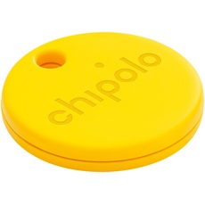 Chipolo ONE - 1 Pack - Schlüsselfinder, Bluetooth Tracker für Schlüssel, Tasche, Gegenstandssuche. Kostenlose Premium-Funktionen. iOS und Android-kompatibel (Gelb)
