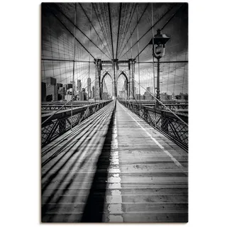 ARTland »Brooklyn Bridge, New York City Monochrom«, New York, (1 St.), gedruckt