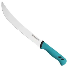 YOUSUNLONG Cimeter Fleischermesser 10 Zoll - gebogenes Messer - Edelstahl mit hohem Kohlenstoffgehalt und flexibler Klinge - Fleisch- und Schinkenschneider - Metzger Fleischmesser