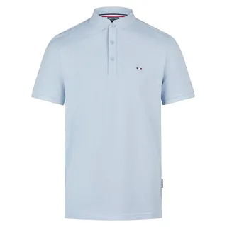 Daniel Hechter - Herren Piquee Poloshirt Stehkragen (74006-100902), Größe:M, Farbe:Light Blue (620) - Blau