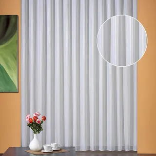 WECKBRODT Breslau Kräuselband 300 x 125 cm cremeweiß