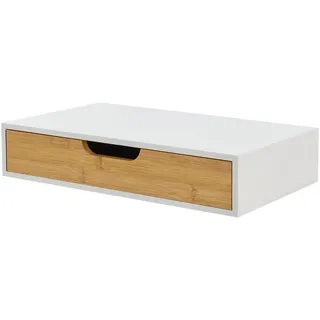 [en.casa] Wandregal Bokn 40 x 24 x 8 cm Weiß