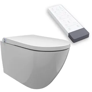 BERNSTEIN DUSCH-WC PREMIUM 1102 Weiß - Smarte Technologie für Körperpflege und Hygiene, Fernbedienung, Sitzheizung, LED-Nachtlicht