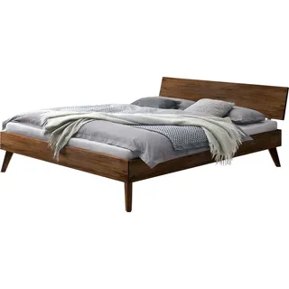 HASENA Trento Bett Ancona 25 Nussbaum massiv 2023 120x200 - Braun