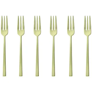 Sambonet Kuchengabel , Goldfarben , Metall , lebensmittelecht , Besteck, Gabeln