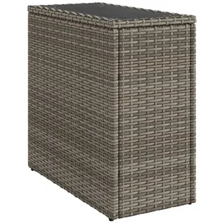 vidaXL Garten-Beistelltisch 58 x 27,5 x 55 cm Grau