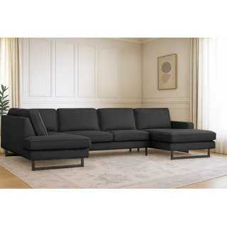 OTTO home Wohnlandschaft Cord 350 cm U-Form Grau