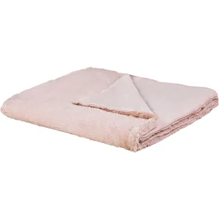 Beliani Kuscheldecke GELIK 180 x 200 cm Rosa